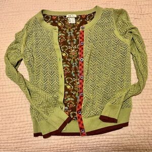 Matilda Jane Green Woven Cardigan